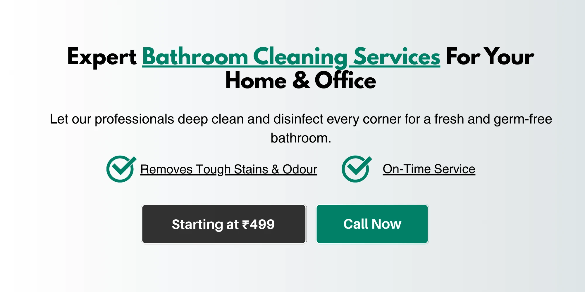Bathroom Deep Cleaning Services