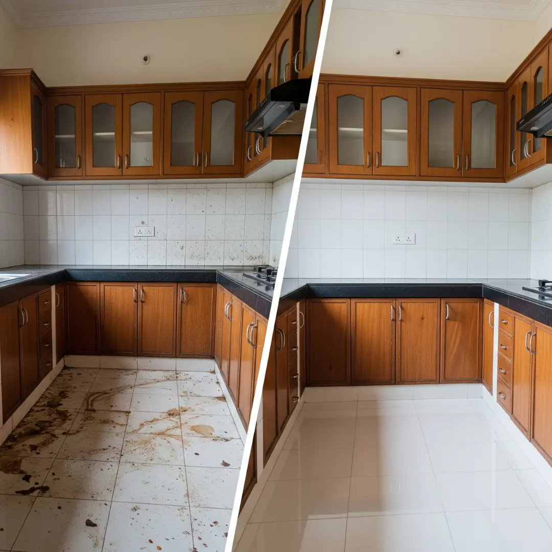 Occupied Kitchen Cleaning