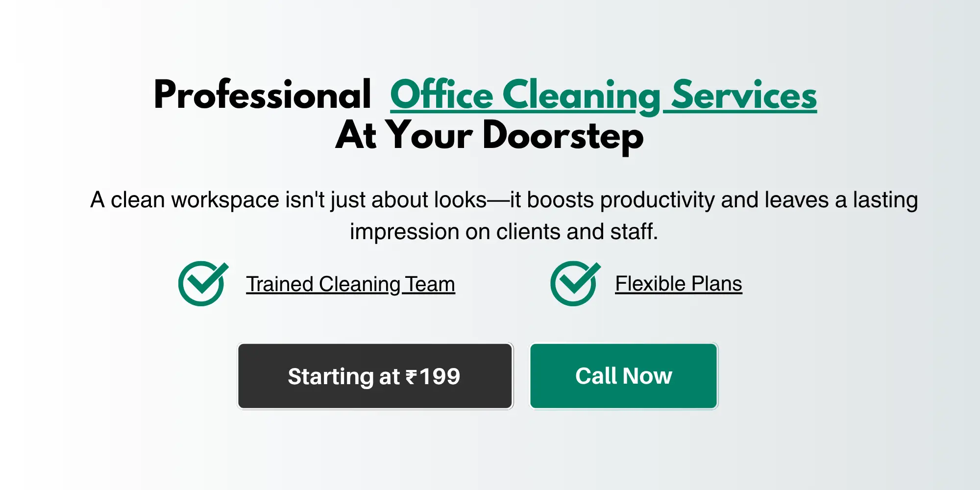 Office Deep Cleaning Services